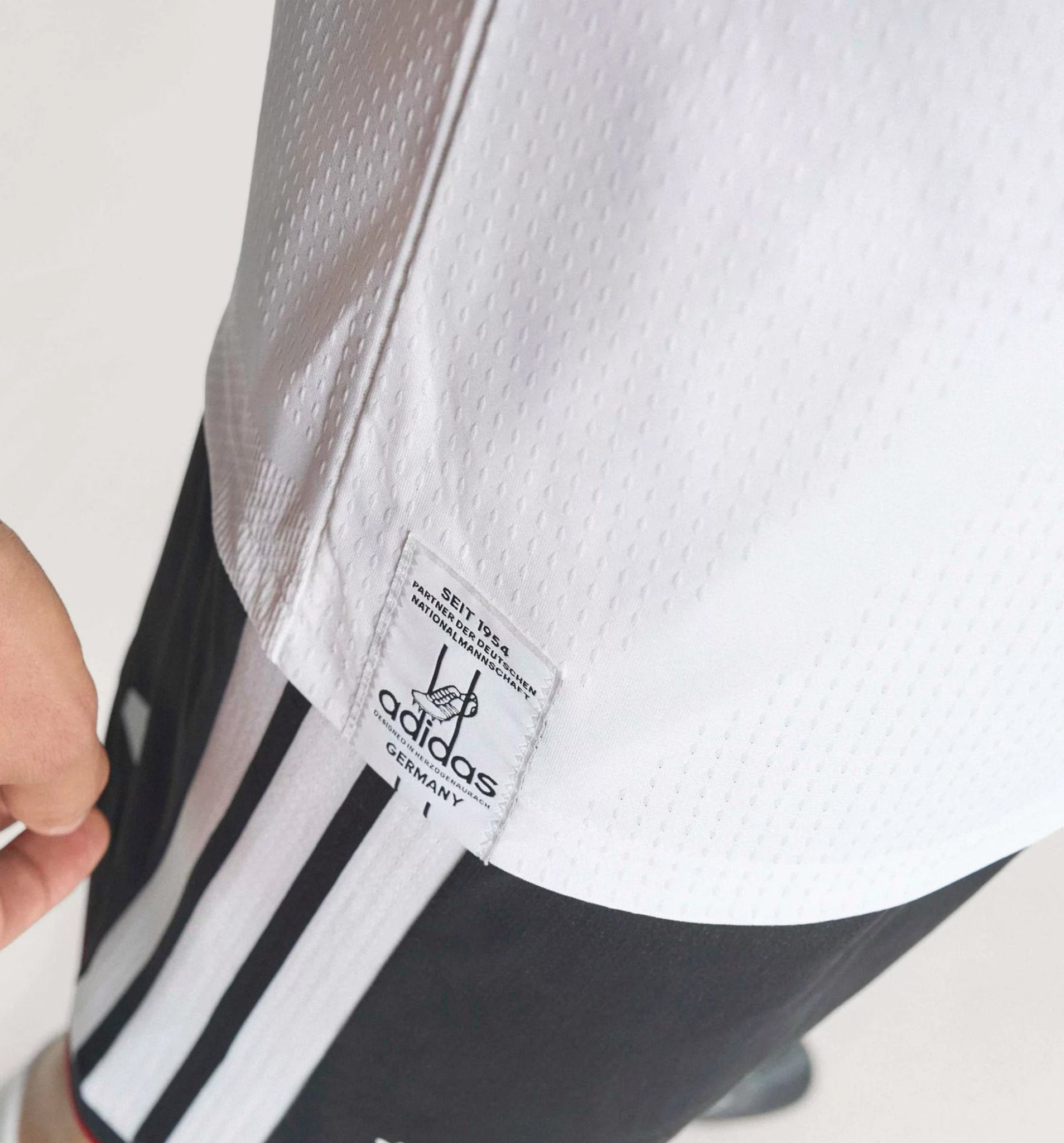 adidas Men's Burkardt Germany Authentic Home World Cup Jersey 2026 (White/Black)