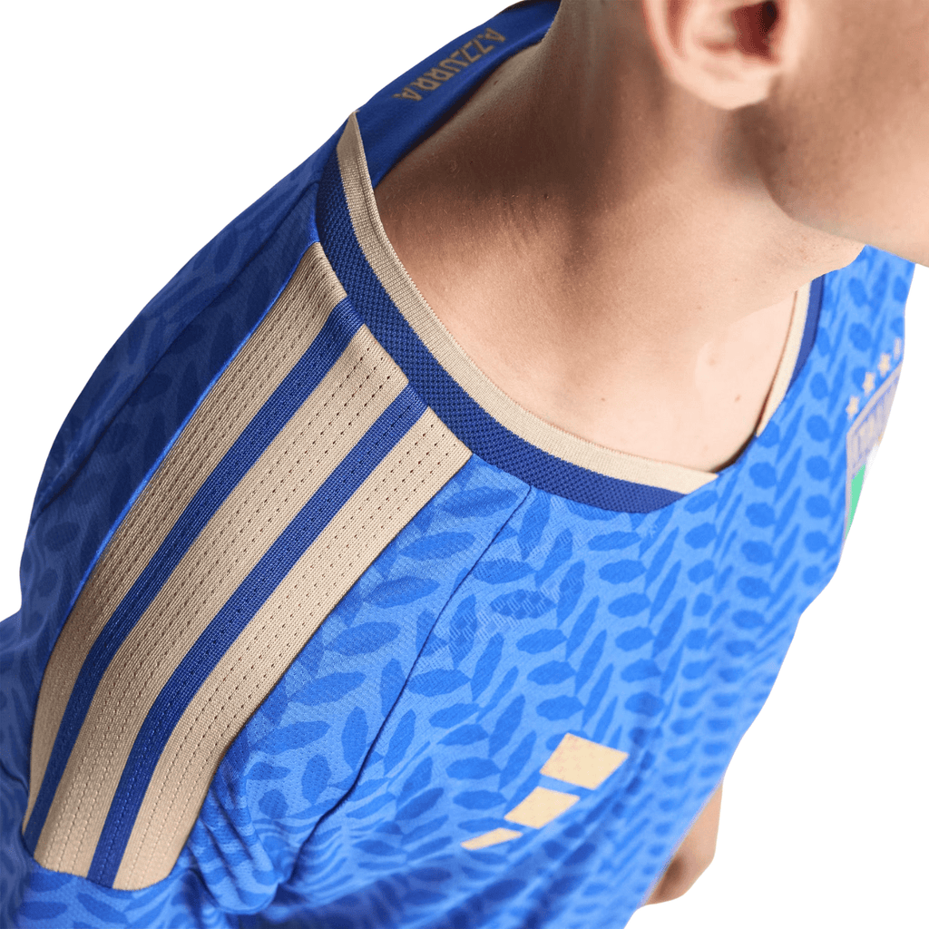 adidas Men's Di Lorenzo Italy 2026 Authentic Home Jersey (Bold Blue)