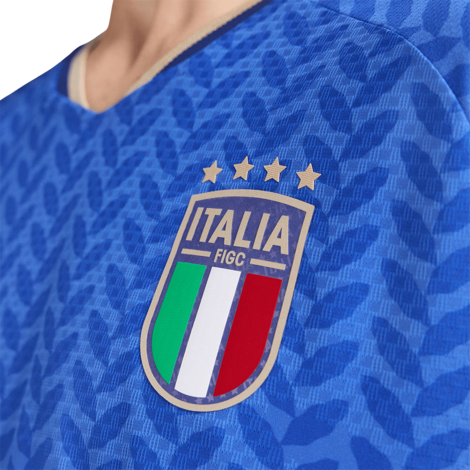 adidas Men's Politano Italy 2026 Authentic Home Jersey (Bold Blue)