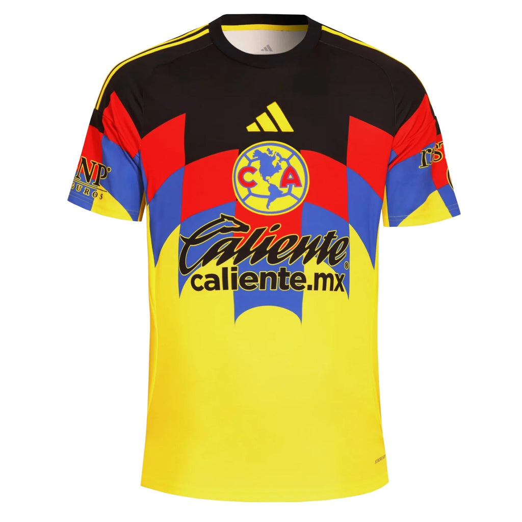 adidas Men's Javairo  Club America Home Jersey 25/26 (Yellow)