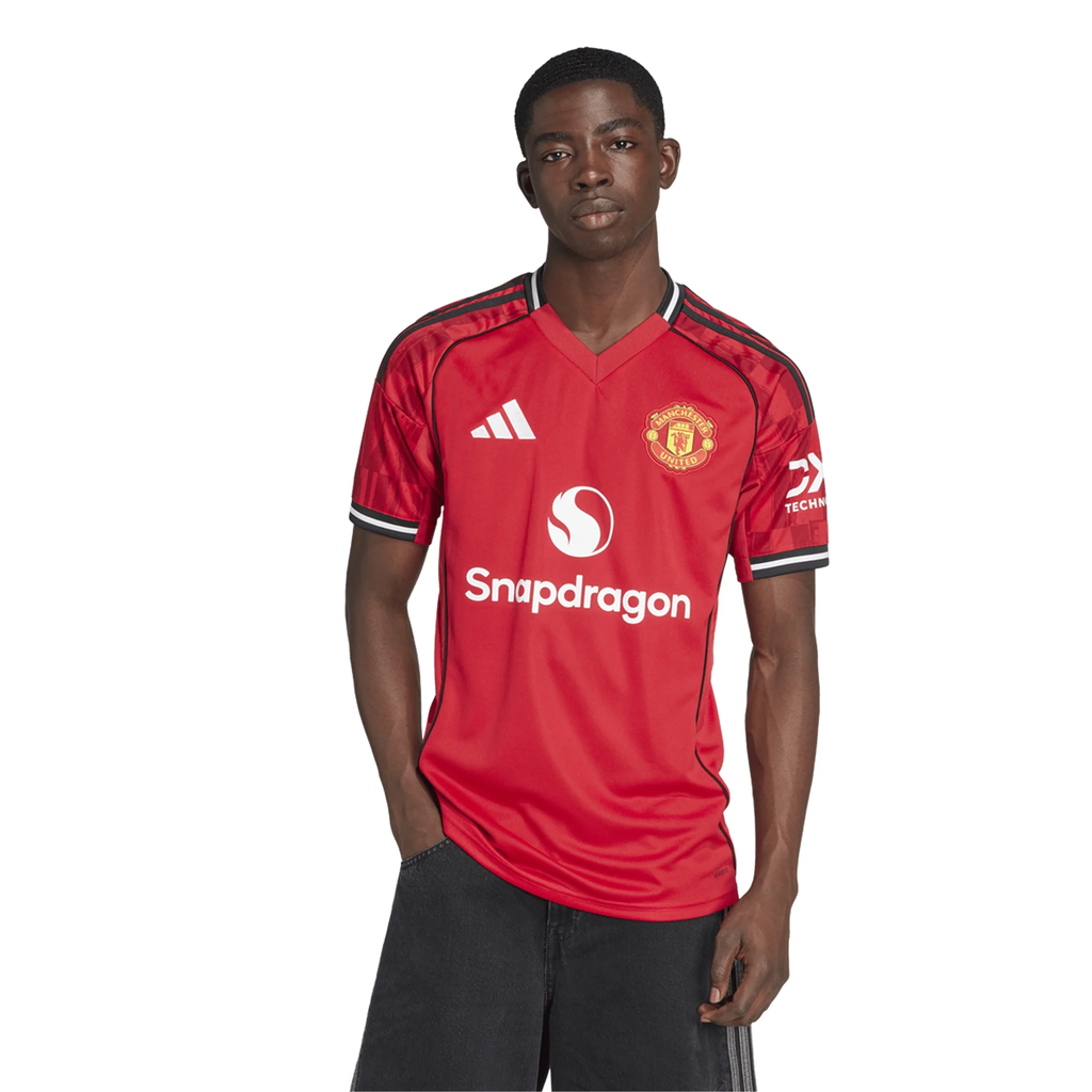 adidas Lisandro Martinez Men's Manchester United Home Jersey 25/26 w/ EPL + NRFR Patches (Red)
