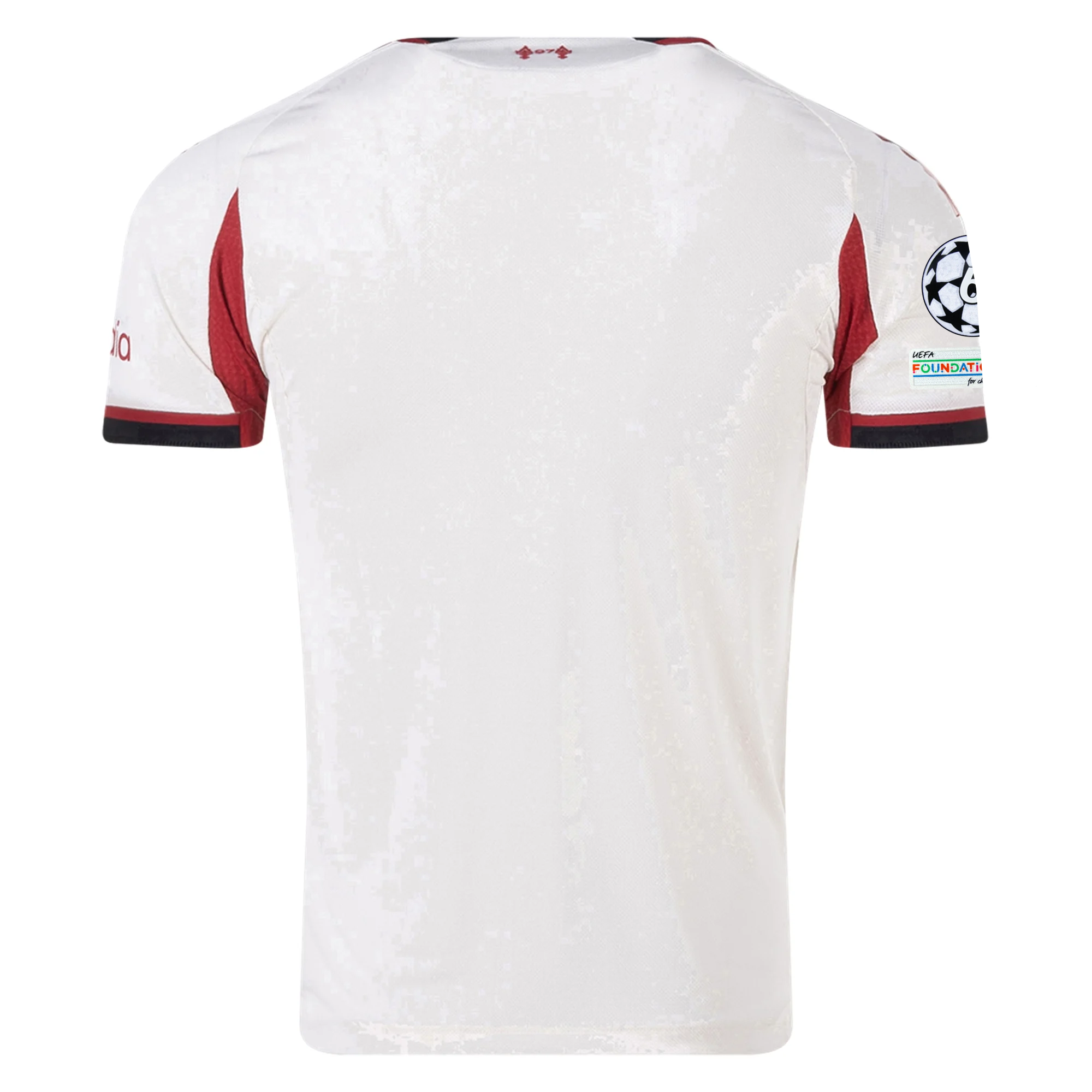 adidas Men's Liverpool Authentic Away Jersey w/ Champions League Patches 25/26 (Wonder White)