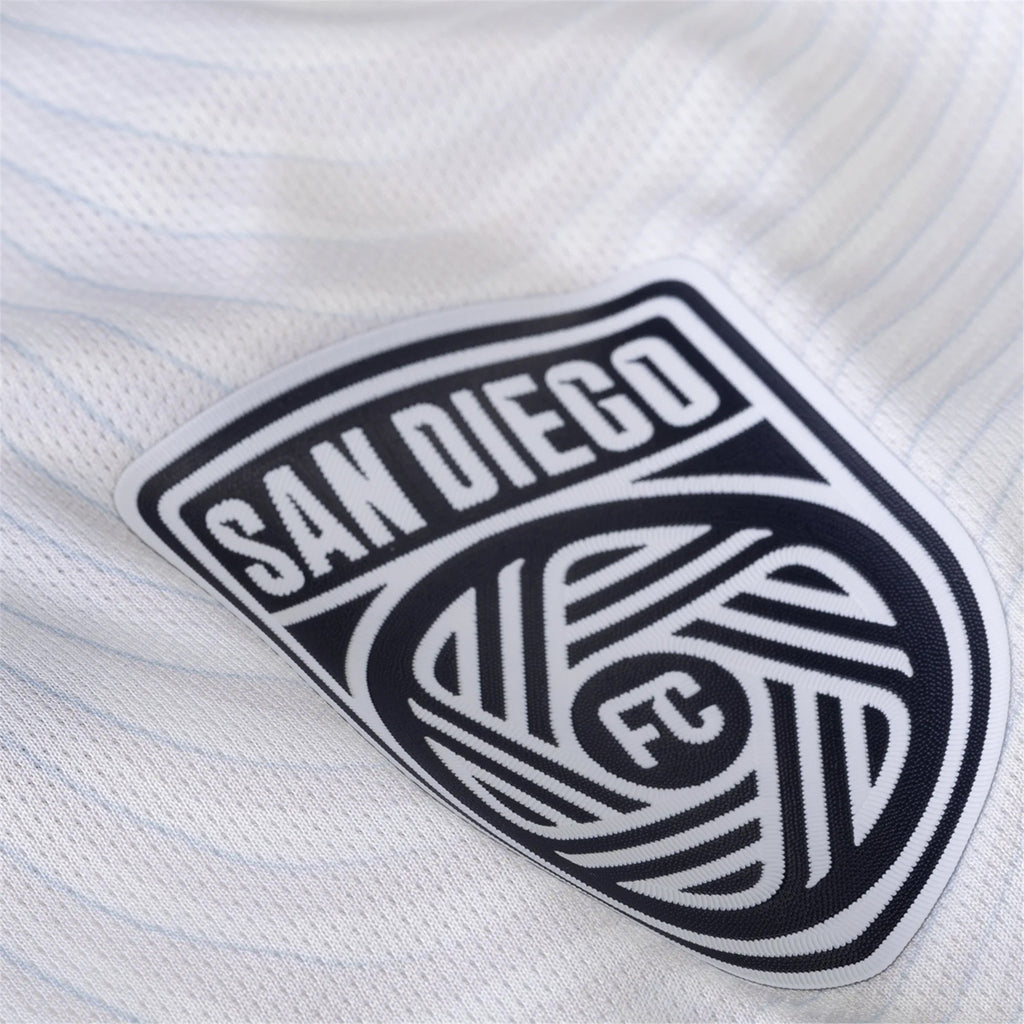 adidas San Diego FC Authentic Christopher McVey Away Jersey 25/26 w/ MLS & Apple Patch (White)