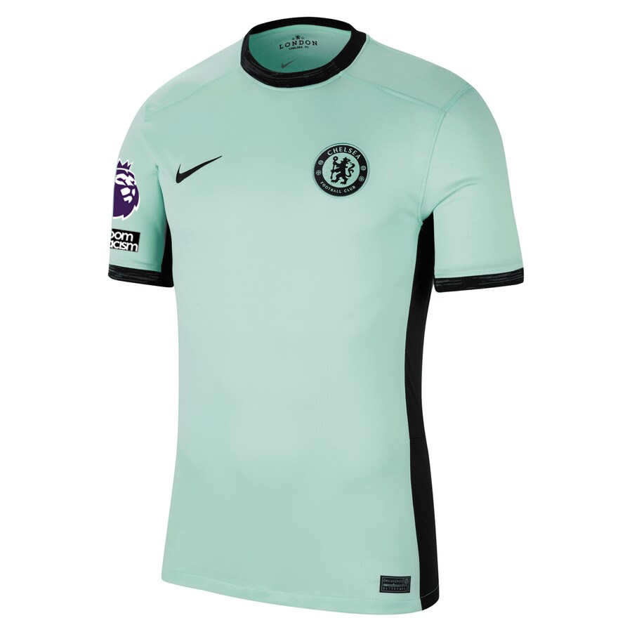 Nike Chelsea Fofana Third Jersey w/ EPL + No Room For Racism Patches 23/24 (Mint Foam/Black)