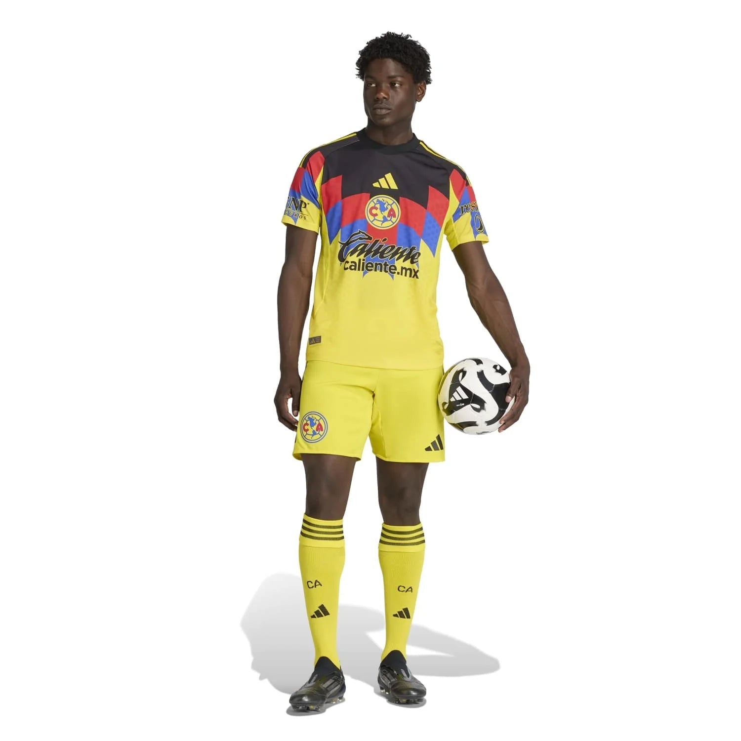 adidas Brian Rodriguez Men's Club America 25/26 Authentic Home Jersey (Yellow)