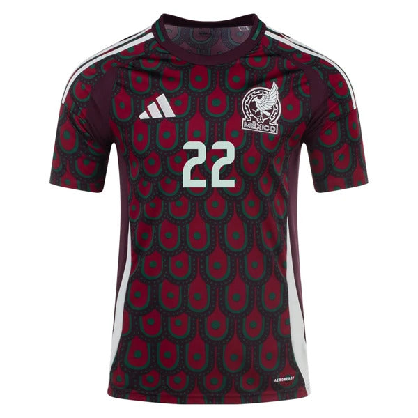 Adidas Mens Mexico Roberto Alvarado Home Jersey 24/25 (Multicolor)