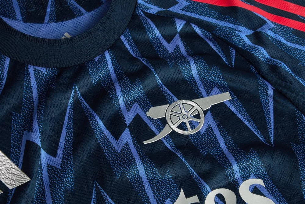adidas Arsenal Authentic Eberechi Eze Away Jersey w/ EPL + No Room For Racism 25/26 (Indigo/Silver)