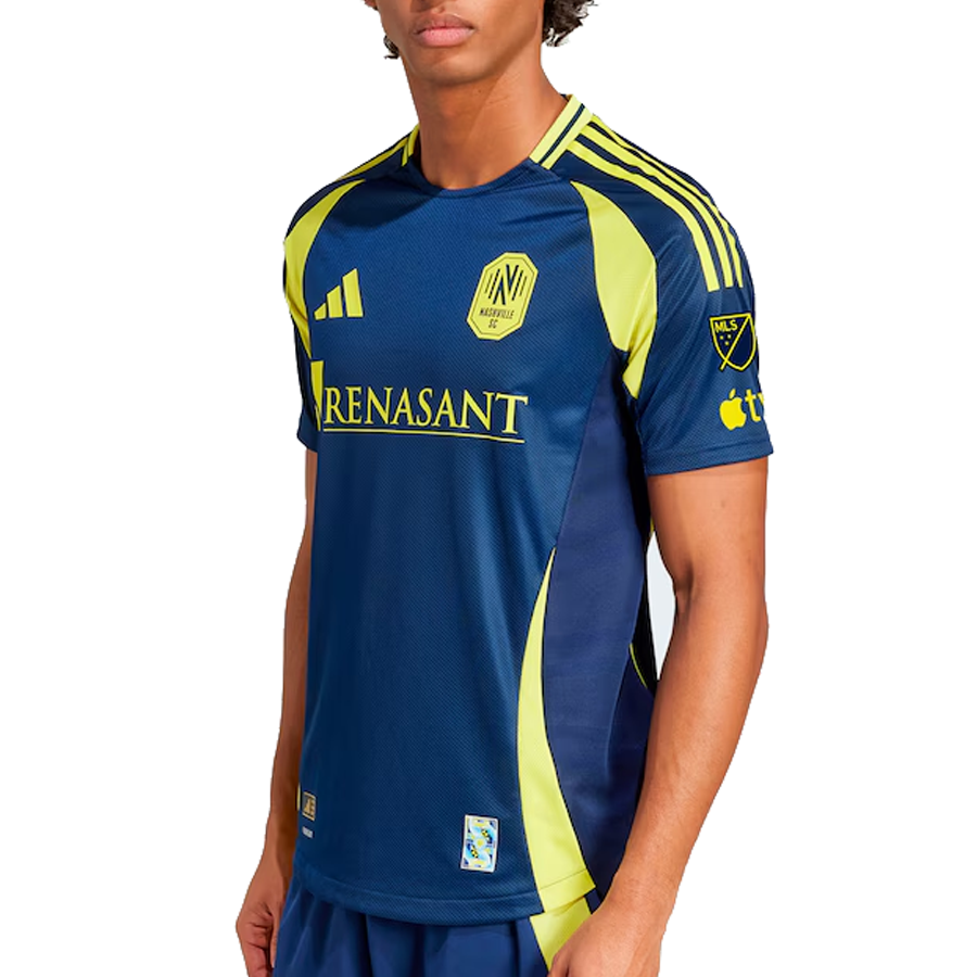 adidas Nashville Authentic Joe Willis Away Jersey w/ MLS + Apple TV 25/26 (Tena Blue)