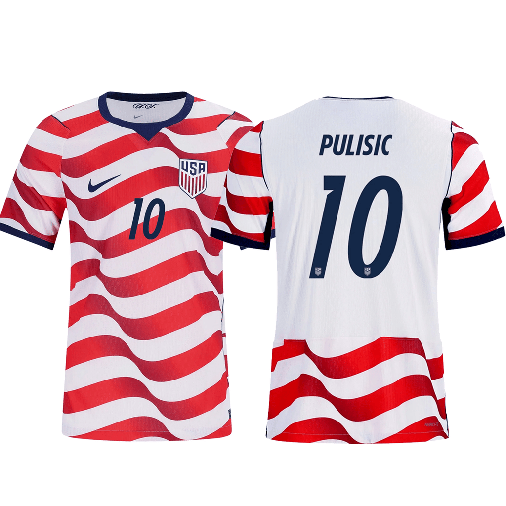 Nike Mens Christian Pulisic United States Match Authentic Home Jersey 2026 (Sail/Midnight Navy)