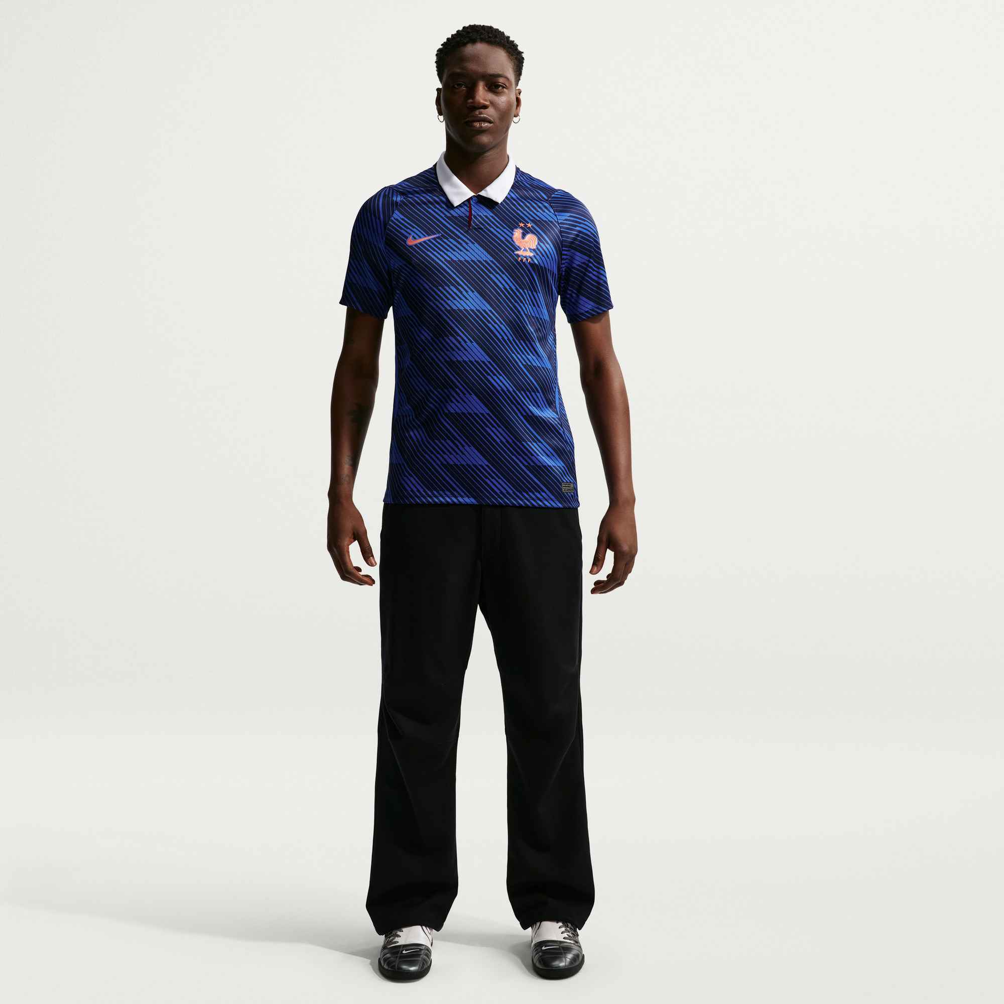 Nike Men's France William Saliba Home Stadium Jersey 2026 (Game Royal/Metallic Copper)