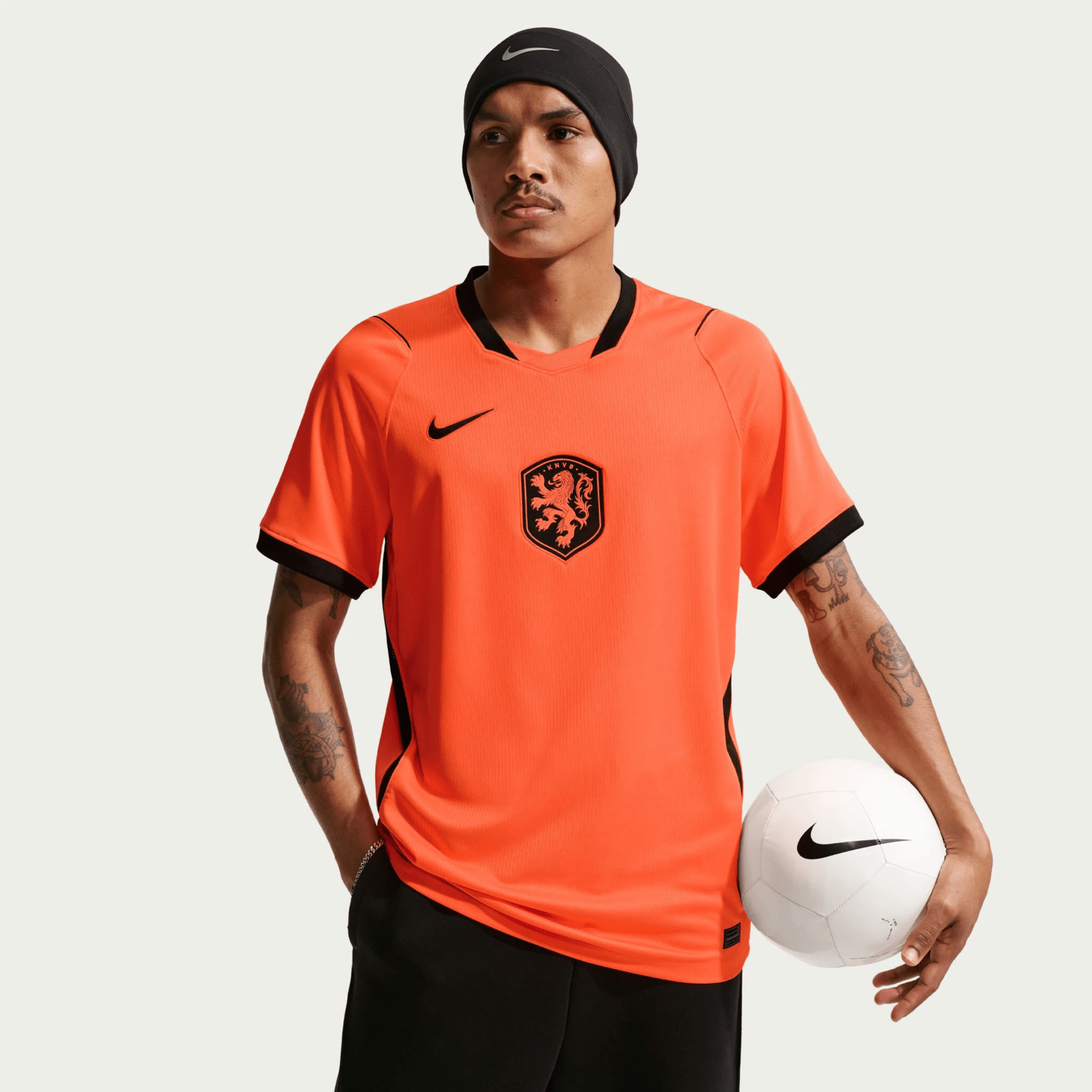 Nike Netherlands Tijjani Reijnders Home Jersey 2026 (Hyper Crimson/Black)