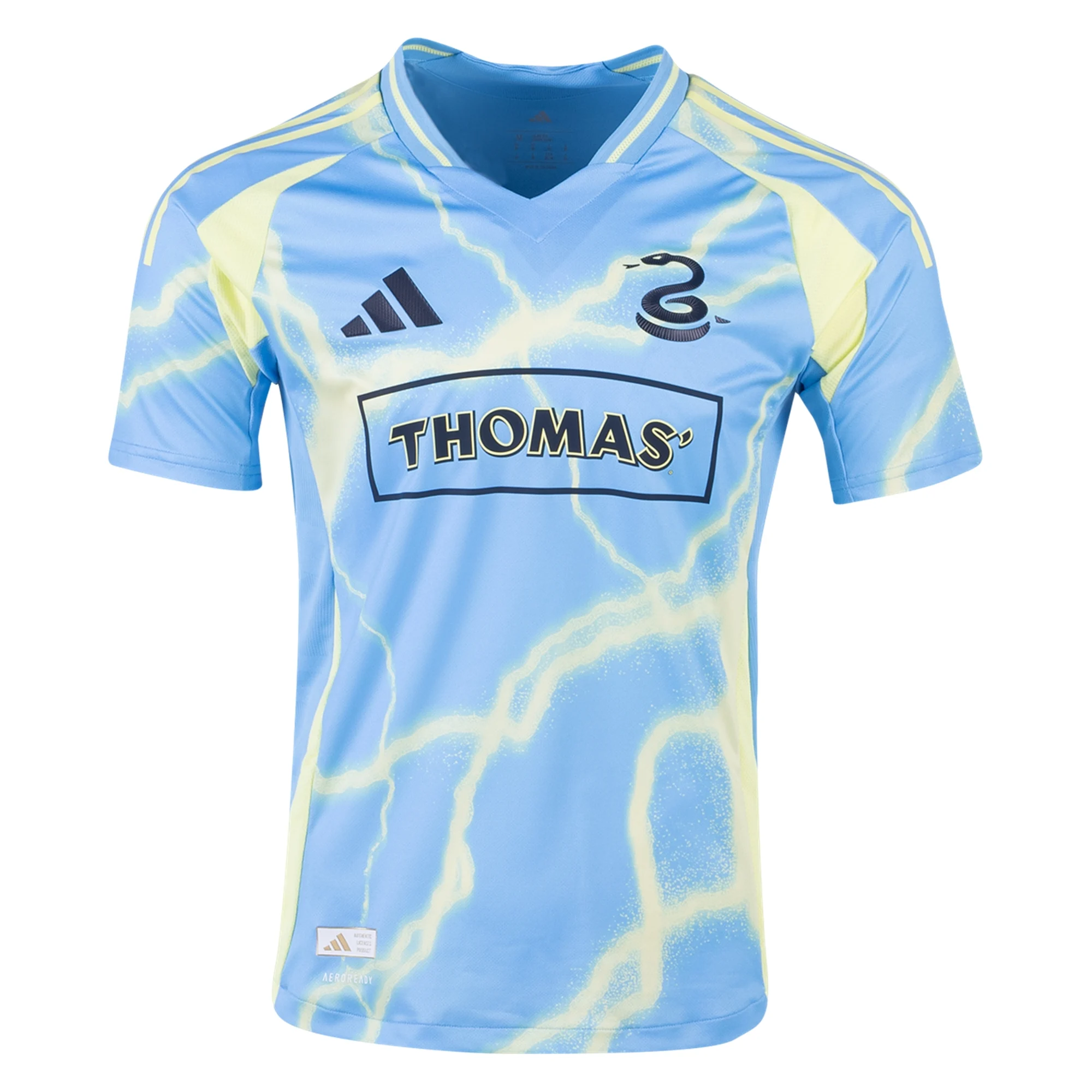 adidas Philadelphia Union Isaiah LeFlore Authentic Away Jersey 25/26 (Blue/Yellow)