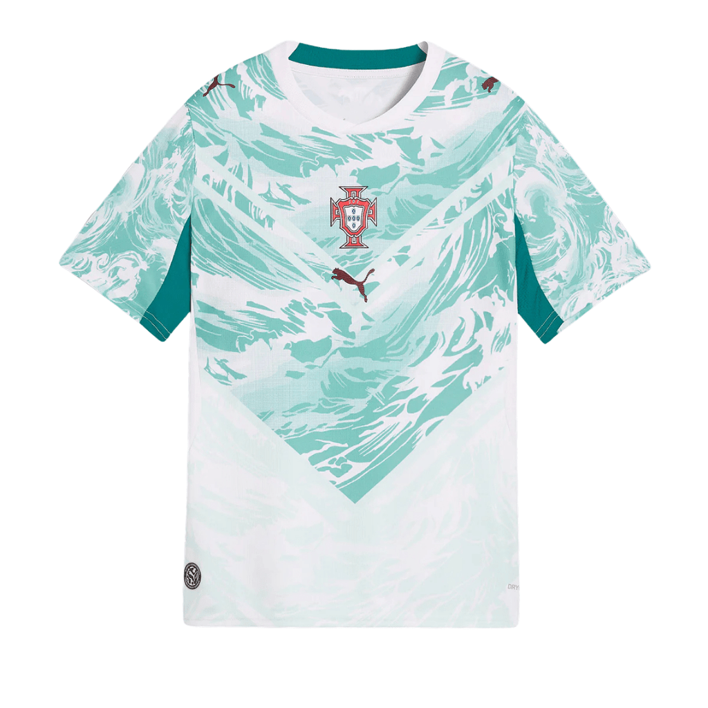 Puma Youth Portugal Away Jersey 2026 (White/Green)
