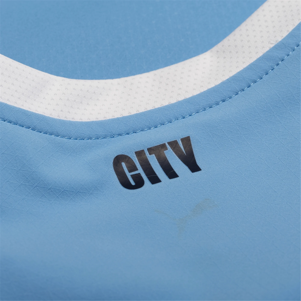 Puma Manchester City Authentic Savinho Home Jersey w/ Champions League Patches 25/26 (Team Light Blue/White)